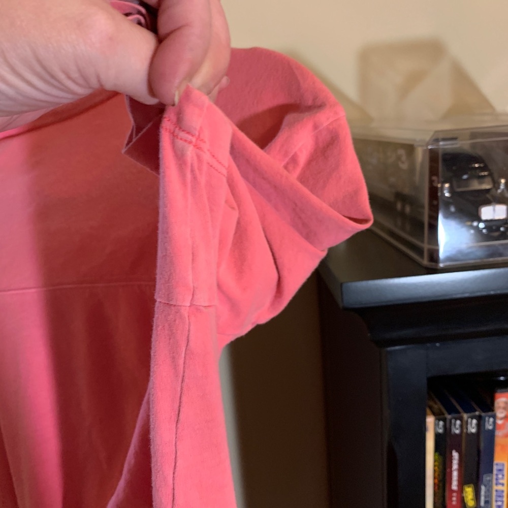 Bright coral Pink Brand SS shirt